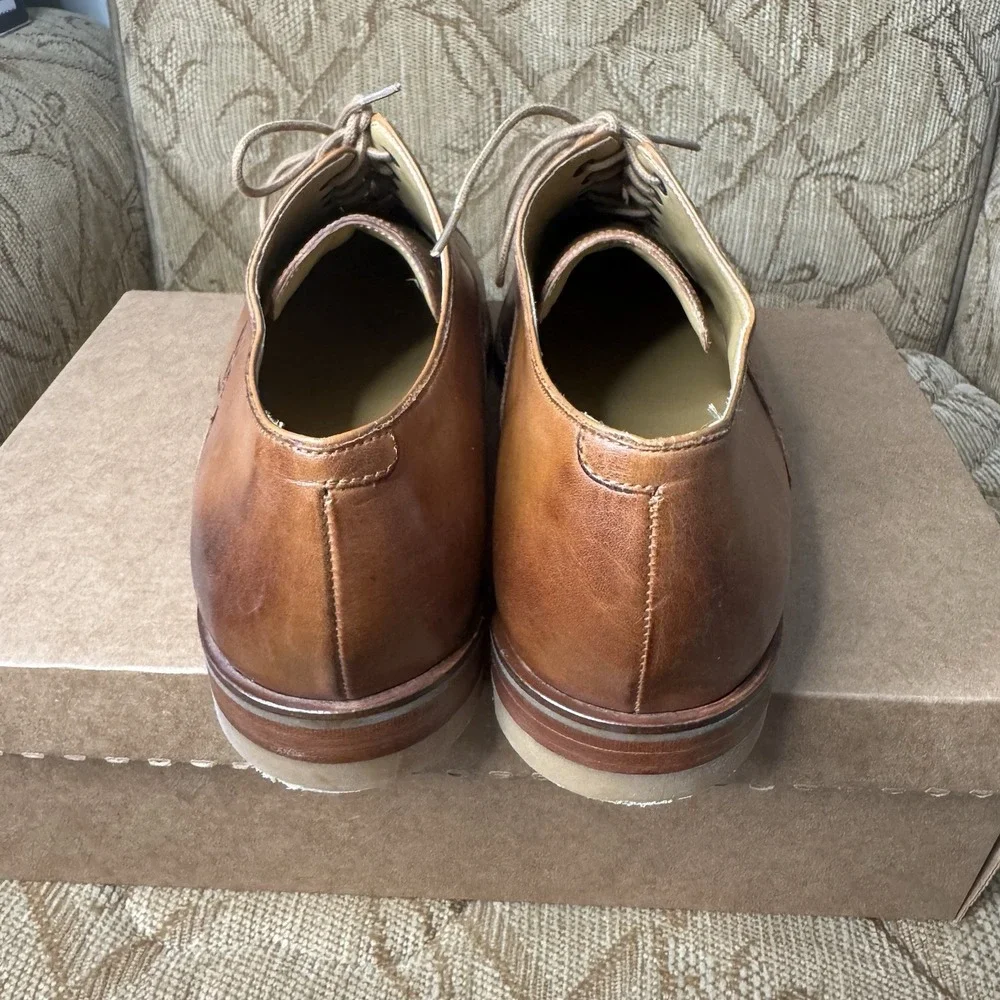 Cole Haan Cambridge Cap Toe Oxfords Shoes British Tan C13416 Size 10 M Excellent